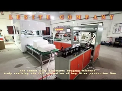 Linea di produzione per l'assemblaggio di filtri per airbag