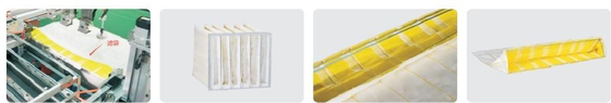12pcs/min Filtro d'aria macchina di piegatura Filtro d'aria di successo produzione di telaio