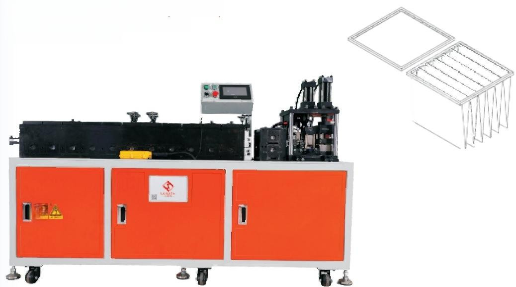 Macchina per la fabbricazione del telaio del filtro dell'aria in ferro galvanizzato 12 pezzi/min Capacità di produzione